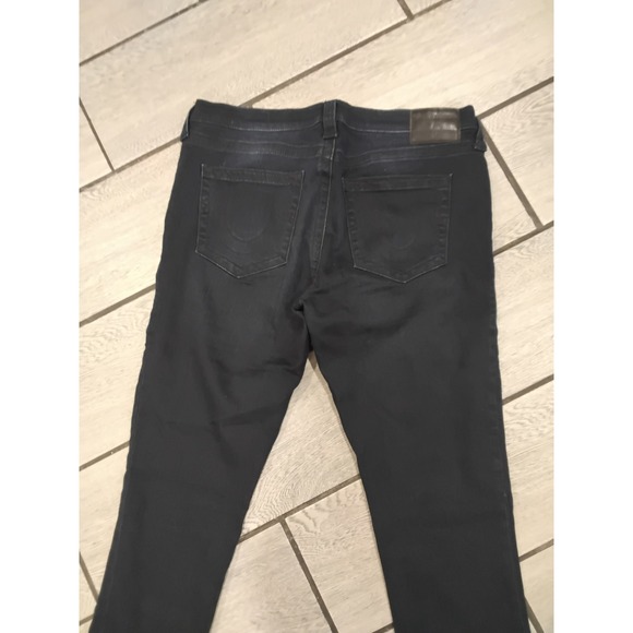 True Religion Stella Low Rise Skinny Jeans Dark Wash Women's Size 33 - Picture 6 of 12